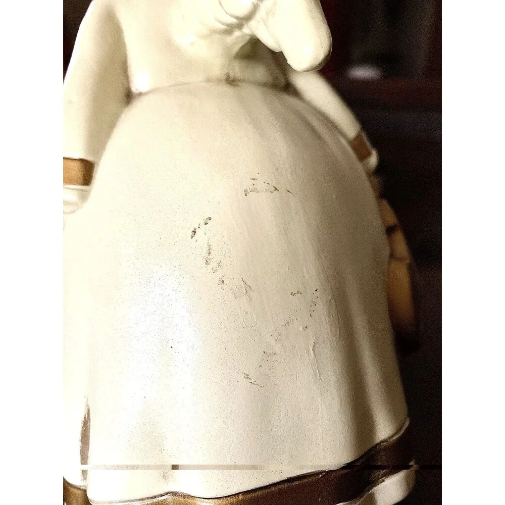 MCM Christmas Kissing Angel Set 2 Papier Mache Choir Children Japan Vintage 9.5